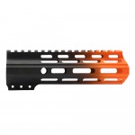 CERAKOTE GRADIENT| AR-15 ANGLE CUT CLAMP ON M-LOK 7 INCH HANDGUARD- BLACK BASE- GRADIENT- HUNTER ORANGE -MADE IN U.S.A